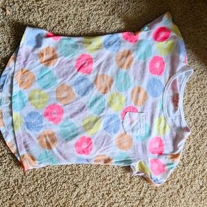 Pocket polka dot shirt